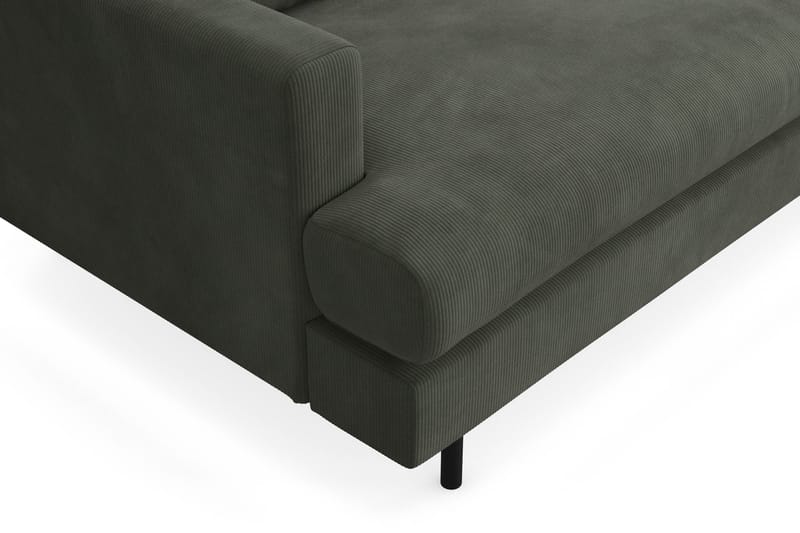 Soffa m. Divan Armunia Compact 3-sits - Mörkgrön - Möbler - Soffa - Divansoffa & schäslongsoffa - 3 sits soffa med divan