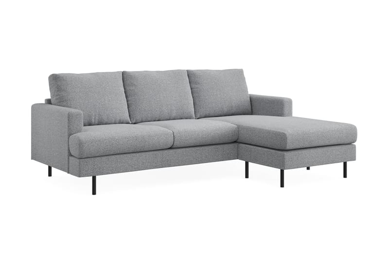 Soffa m. Divan Höger Armunia Compact 3-sits - Grå - Möbler - Soffa - Divansoffa & schäslongsoffa - 3 sits soffa med divan