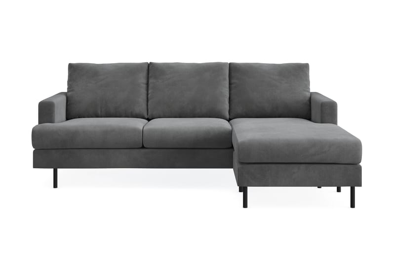 Soffa m. Divan Höger Armunia Compact 3-sits - Grå - Möbler - Soffa - Divansoffa & schäslongsoffa - 3 sits soffa med divan