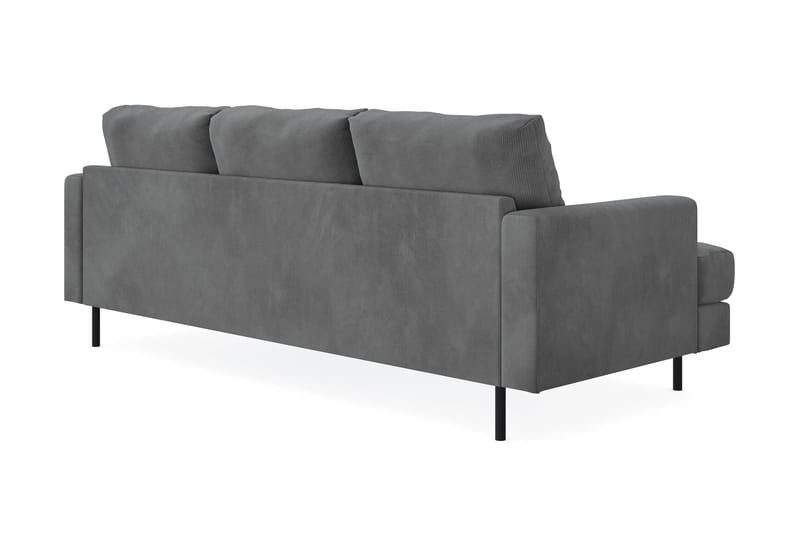 Soffa m. Divan Höger Armunia Compact 3-sits - Grå - Möbler - Soffa - Divansoffa & schäslongsoffa - 3 sits soffa med divan