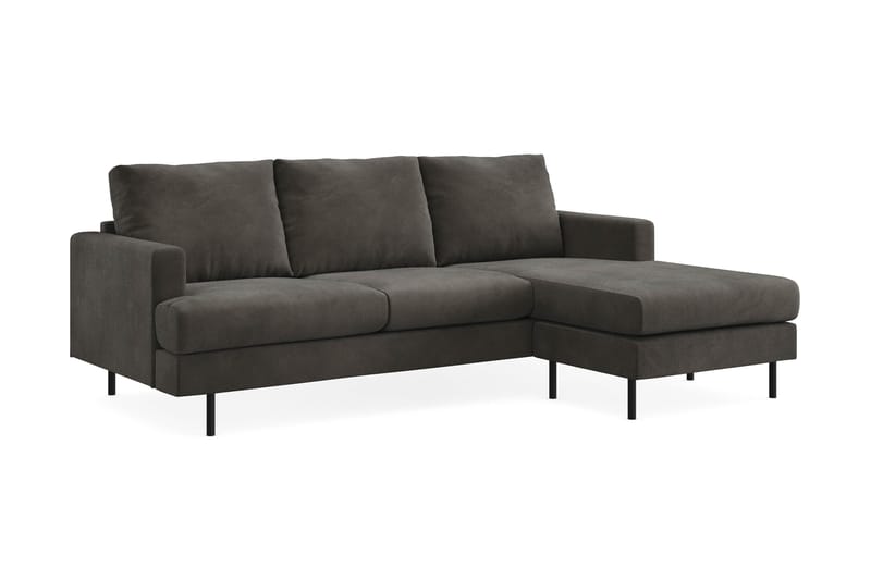 Soffa m. Divan Höger Armunia Compact 3-sits - Mörkgrå - Möbler - Soffa - Divansoffa & schäslongsoffa - 3 sits soffa med divan