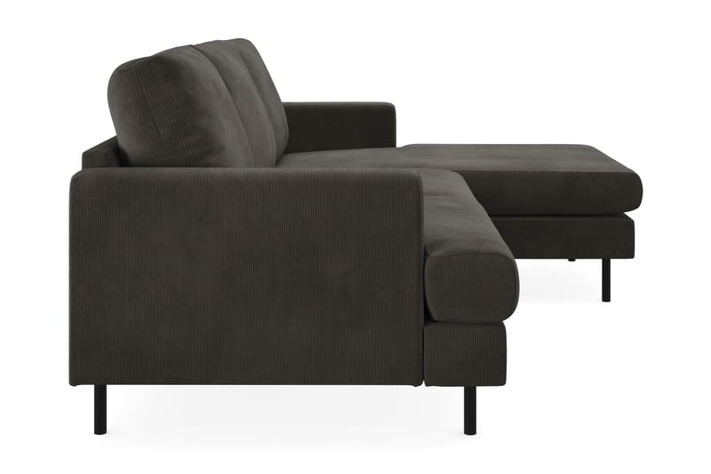 Soffa m. Divan Höger Armunia Compact 3-sits - Mörkgrå - Möbler - Soffa - Divansoffa & schäslongsoffa - 3 sits soffa med divan