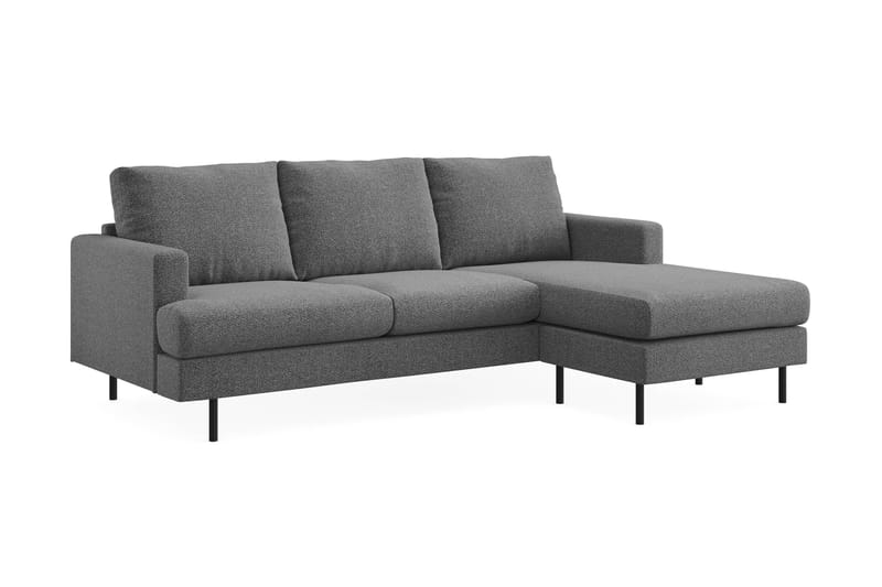 Soffa m. Divan Höger Armunia Compact 3-sits - Mörkgrå - Möbler - Soffa - Divansoffa & schäslongsoffa - 3 sits soffa med divan