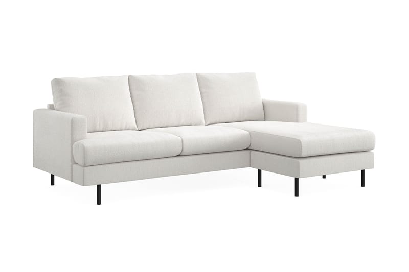 Soffa m. Divan Höger Armunia Compact 3-sits - Vit - Möbler - Soffa - Divansoffa & schäslongsoffa - 3 sits soffa med divan