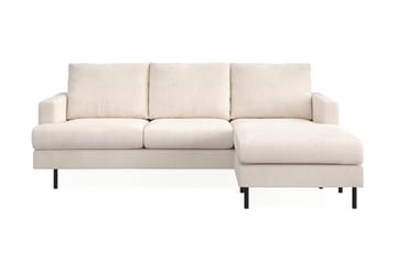 Soffa m. Divan Höger Menard Compact 3-sits - Beige - Möbler - Soffa - Divansoffa & schäslongsoffa - 3 sits soffa med divan