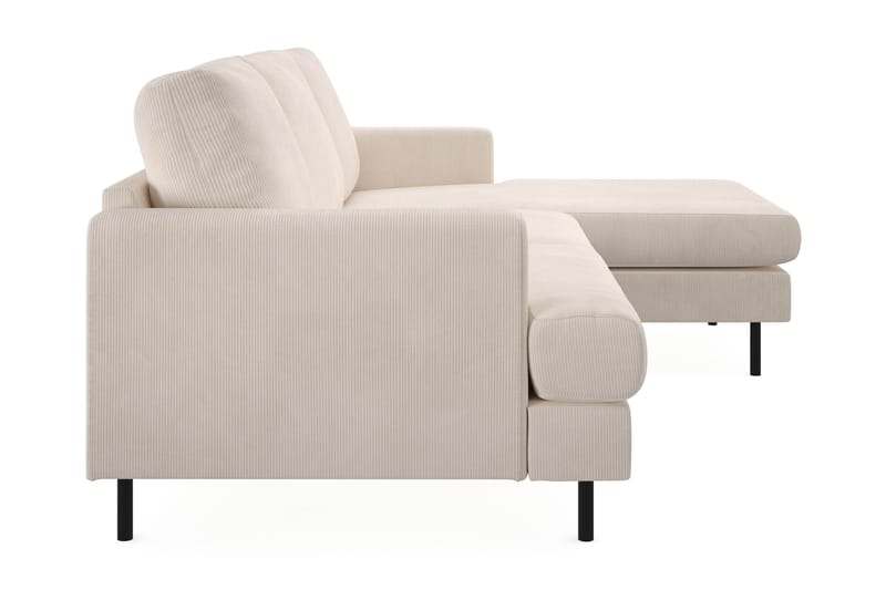 Soffa m. Divan Höger Menard Compact 3-sits - Beige - Möbler - Soffa - Divansoffa & schäslongsoffa - 3 sits soffa med divan