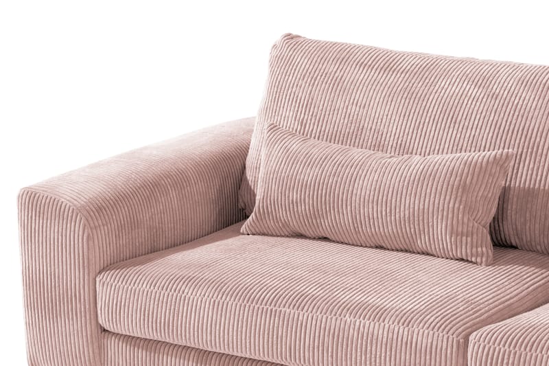 Divansoffa Haga 2,5-sits - Rosa - Möbler - Soffa - Divansoffa & schäslongsoffa - 4 sits soffa med divan