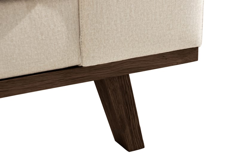 Divansoffa Haga Sammet - Beige - Möbler - Soffa - Divansoffa & schäslongsoffa - 4 sits soffa med divan