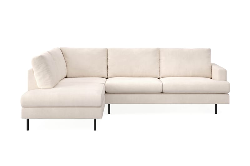 Soffa m. Schäslong Armunia Compact 4-sits - Beige - 2 sits soffa med divan - 4 sits soffa med divan - Sammetssoffa - Skinnsoffa - 3 sits soffa med divan - Divansoffa & schäslongsoffa