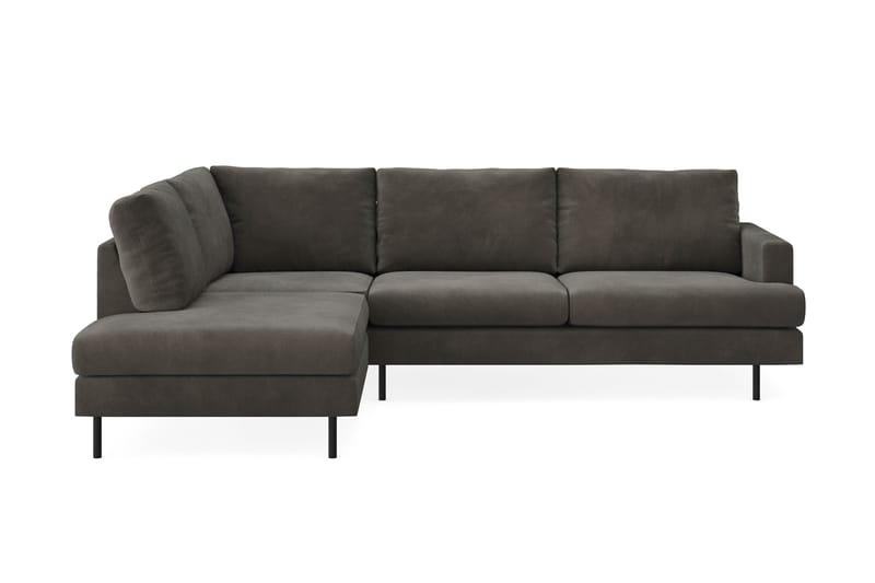 Soffa m. Schäslong Armunia Compact 4-sits - Mörkgrå - Möbler - Soffa - Divansoffa & schäslongsoffa - 4 sits soffa med divan