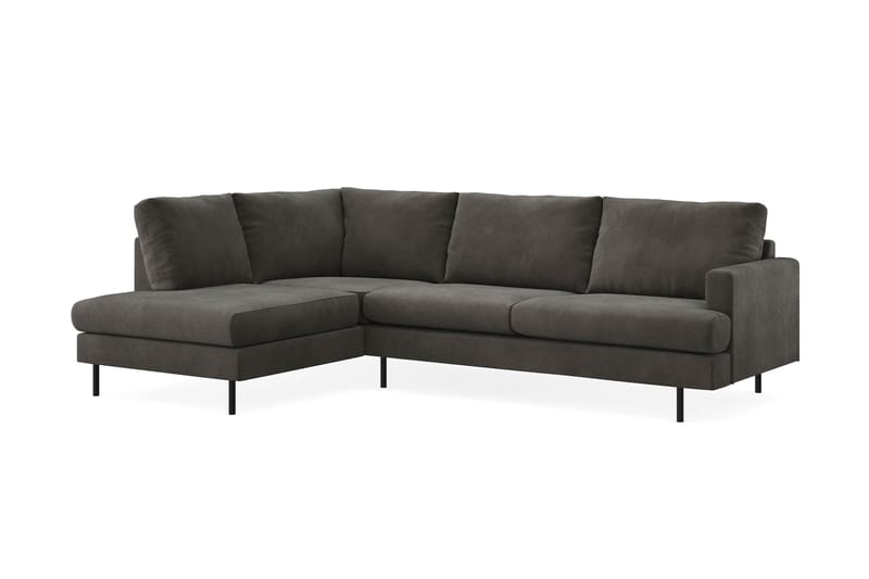 Soffa m. Schäslong Armunia Compact 4-sits - Mörkgrå - Möbler - Soffa - Divansoffa & schäslongsoffa - 4 sits soffa med divan