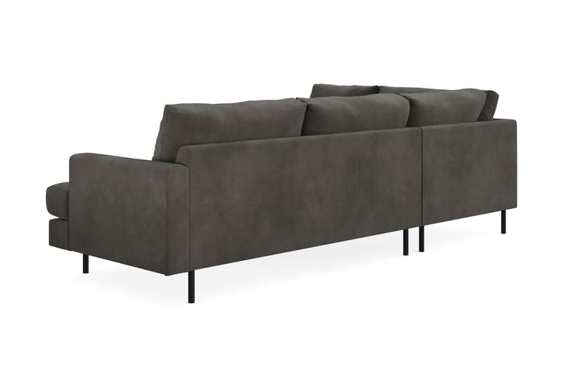 Soffa m. Schäslong Armunia Compact 4-sits - Mörkgrå - Möbler - Soffa - Divansoffa & schäslongsoffa - 4 sits soffa med divan