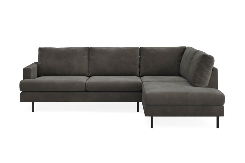 Soffa m. Schäslong Armunia Compact 4-sits - Mörkgrå - Möbler - Soffa - Divansoffa & schäslongsoffa - 4 sits soffa med divan