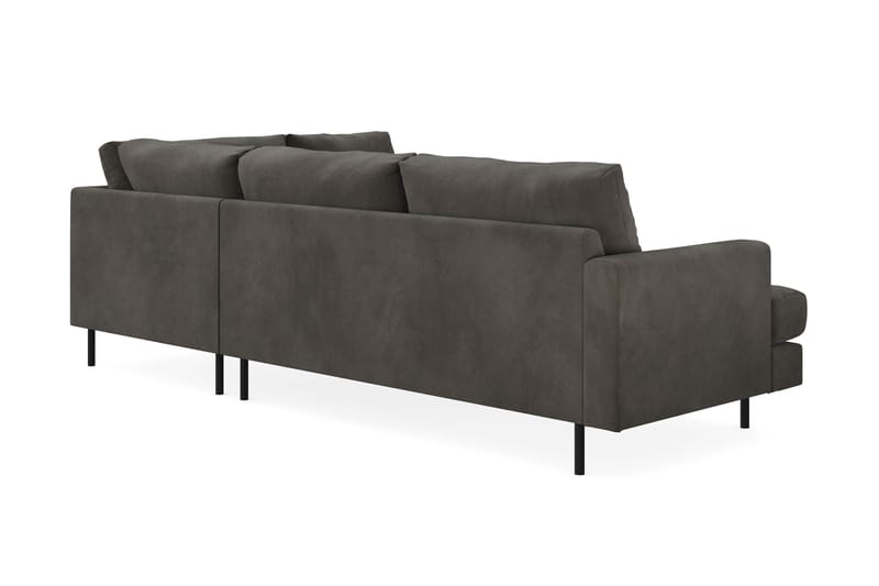 Soffa m. Schäslong Armunia Compact 4-sits - Mörkgrå - Möbler - Soffa - Divansoffa & schäslongsoffa - 4 sits soffa med divan