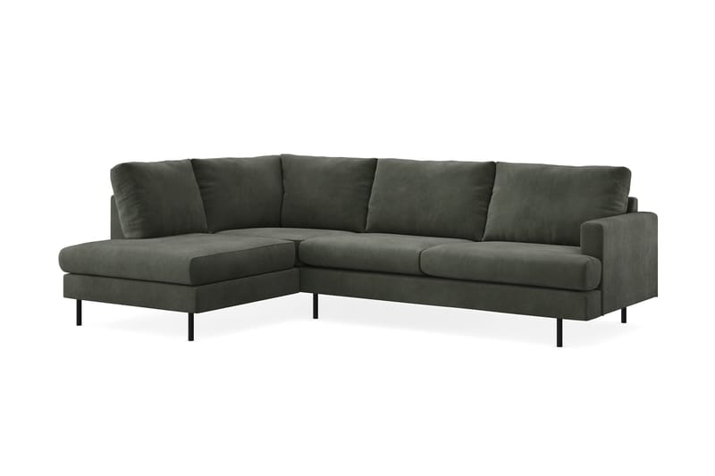 Soffa m. Schäslong Armunia Compact 4-sits - Mörkgrön - Möbler - Soffa - Divansoffa & schäslongsoffa - 4 sits soffa med divan