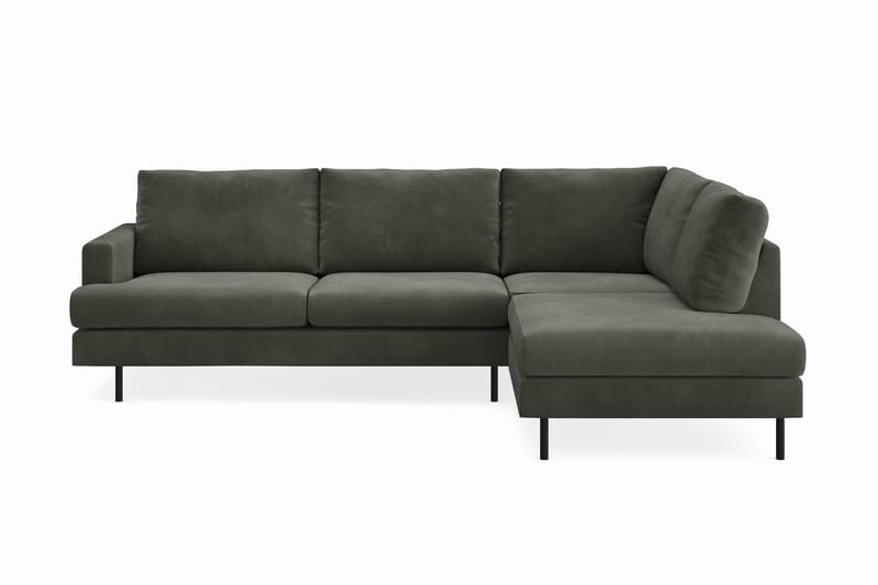 Soffa m. Schäslong Armunia Compact 4-sits - Mörkgrön - Möbler - Soffa - Divansoffa & schäslongsoffa - 4 sits soffa med divan