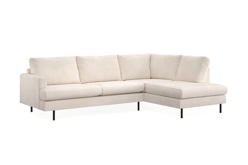 Soffa m. Schäslong Menard Compact 4-sits - Beige - Möbler - Soffa - Divansoffa & schäslongsoffa - 4 sits soffa med divan