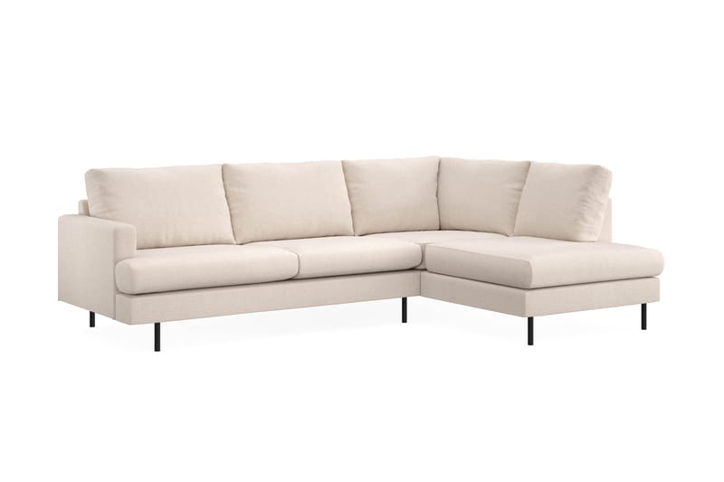 Soffa m. Schäslong Menard Compact 4-sits - Beige - Möbler - Soffa - Divansoffa & schäslongsoffa - 4 sits soffa med divan