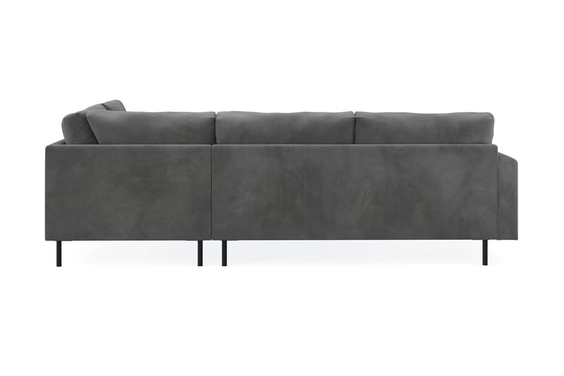 Soffa m. Schäslong Menard Compact 4-sits - Grå - Möbler - Soffa - Divansoffa & schäslongsoffa - 4 sits soffa med divan