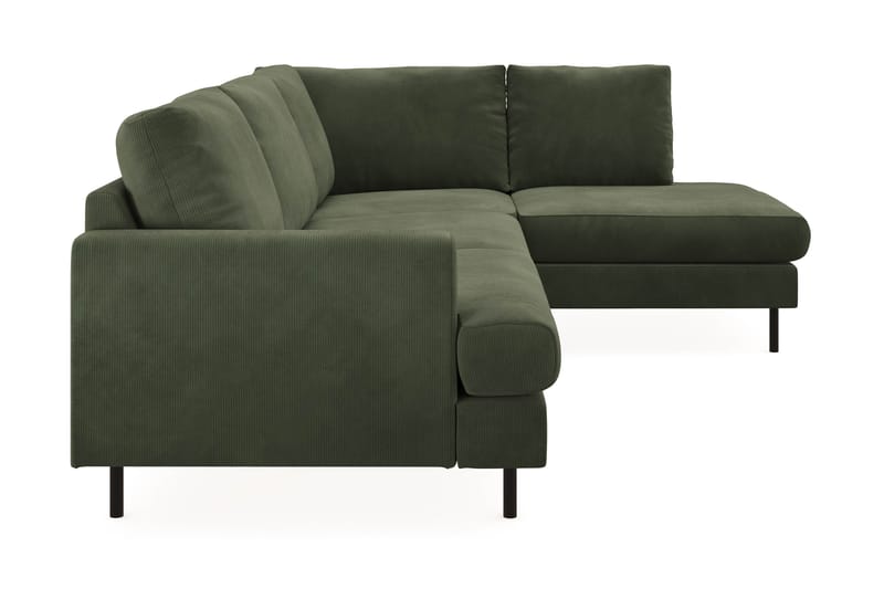 Soffa m. Schäslong Menard Compact 4-sits - Grön - Möbler - Soffa - Divansoffa & schäslongsoffa - 4 sits soffa med divan