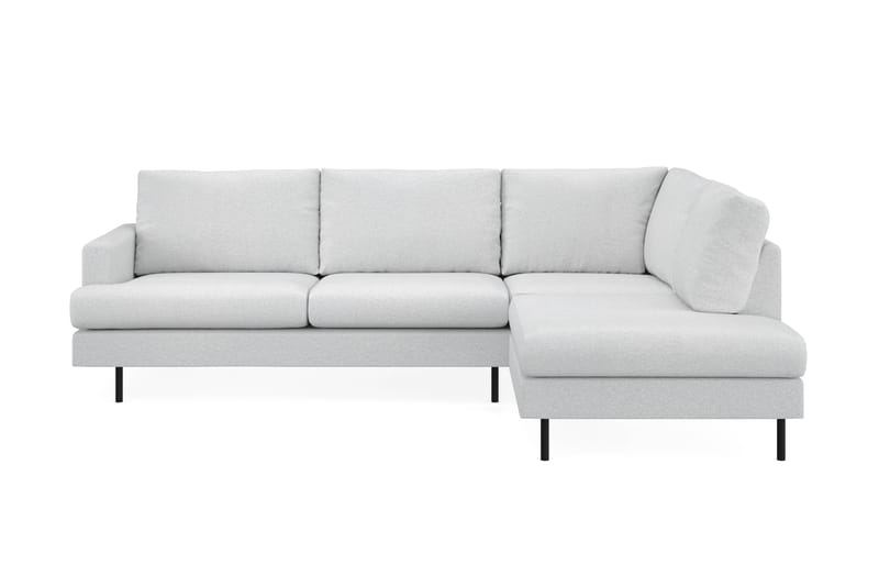 Soffa m. Schäslong Menard Compact 4-sits - Ljusgrå - Möbler - Soffa - Divansoffa & schäslongsoffa - 4 sits soffa med divan