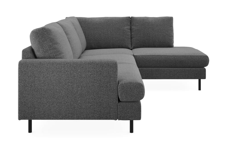 Soffa m. Schäslong Menard Compact 4-sits - Mörkgrå - Möbler - Soffa - Divansoffa & schäslongsoffa - 4 sits soffa med divan