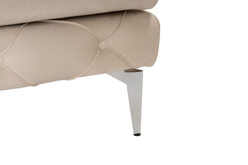 Canunda 3-sits Soffa med Divan Höger - Beige - Möbler - Soffa - Divansoffa & schäslongsoffa - 3 sits soffa med divan