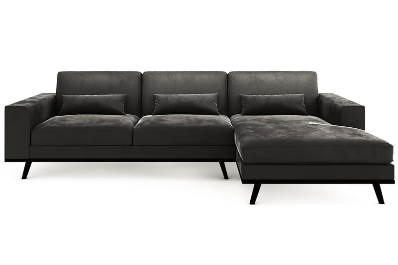 Divansoffa Haga Höger - Beige - 2 sits soffa med divan - 4 sits soffa med divan - Sammetssoffa - Skinnsoffa - 3 sits soffa med divan - Divansoffa & schäslongsoffa