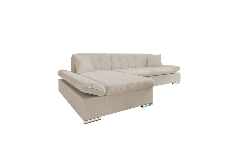 Djerra Soffa med Divan 3-sits - Beige - Möbler - Soffa - Divansoffa & schäslongsoffa - 3 sits soffa med divan