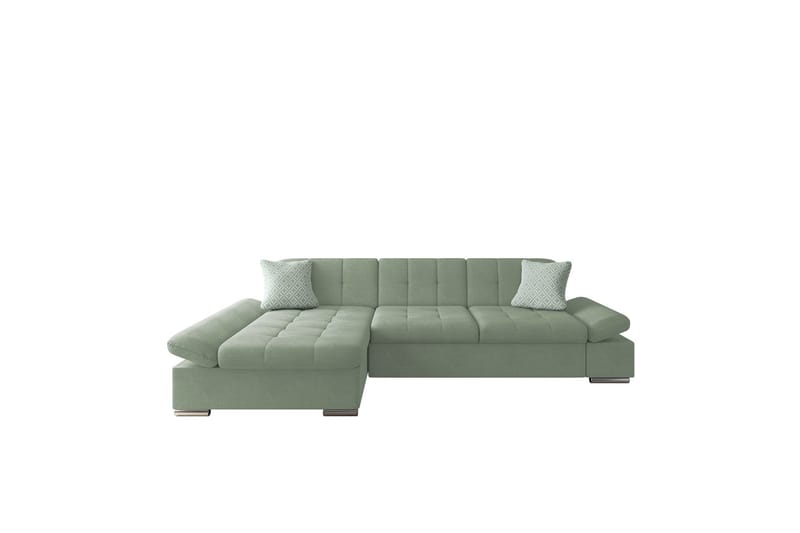 Djerra Soffa med Divan 3-sits - Grön - Möbler - Soffa - Divansoffa & schäslongsoffa - 3 sits soffa med divan