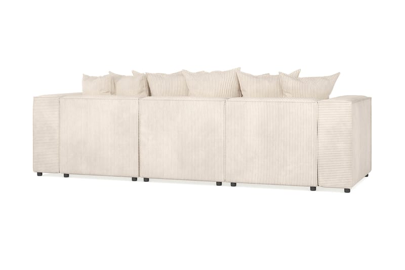 Djup Soffa 3-sits m. Divan Narender - Beige - 3 sits soffa med divan - Divansoffa & schäslongsoffa