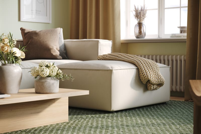 Djup Soffa 3-sits m. Divan Narender - Beige - Möbler - Soffa - Divansoffa & schäslongsoffa - 3 sits soffa med divan