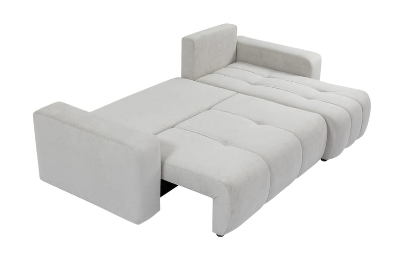 Flo Bäddsoffa med Divan 3-sits - Ljusgrå - Möbler - Soffa - Divansoffa & schäslongsoffa - 3 sits soffa med divan