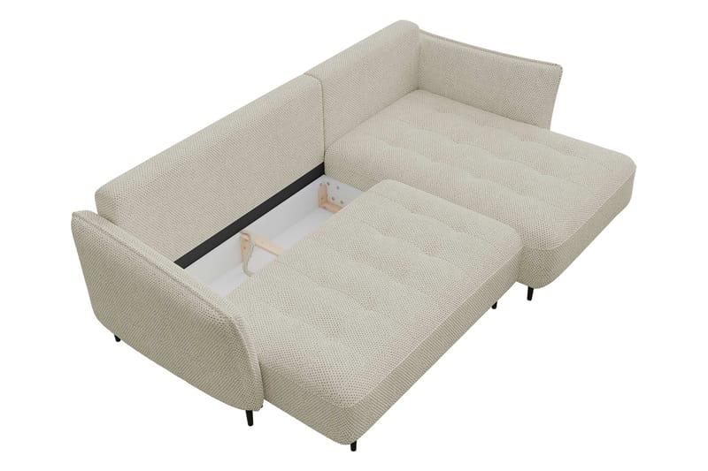 Garron Soffa med Divan 3-sits - Beige - Möbler - Soffa - Divansoffa & schäslongsoffa - 3 sits soffa med divan