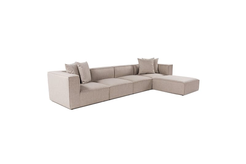 Gregor Soffa med Divan 4-sits - Sand beige - Möbler - Soffa - Divansoffa & schäslongsoffa - 4 sits soffa med divan