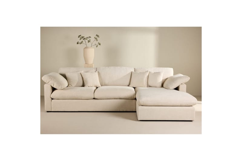 Hörnsoffa VIND Amalfi - Beige - Möbler - Soffa - Divansoffa & schäslongsoffa - 3 sits soffa med divan