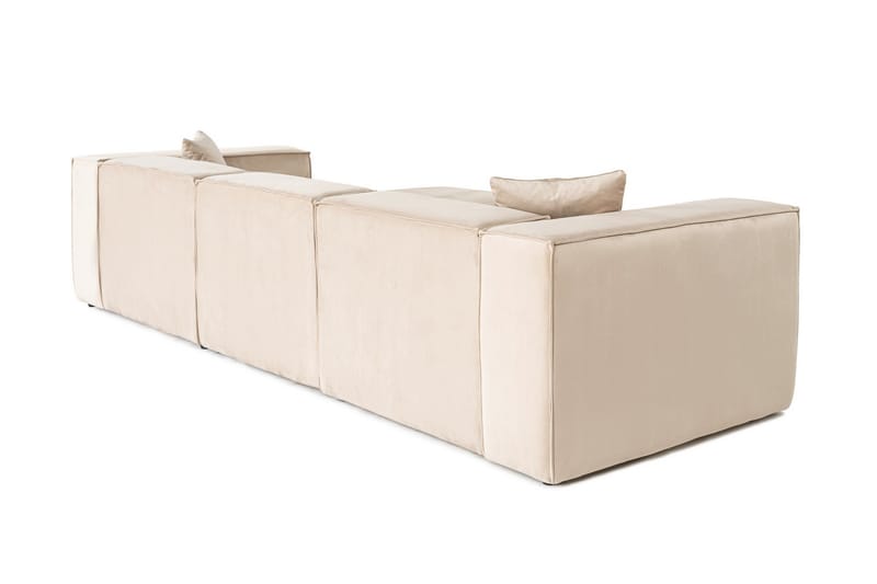 Kaolins Soffa med Divan 3-sits - Cream - Möbler - Soffa - Divansoffa & schäslongsoffa - 3 sits soffa med divan