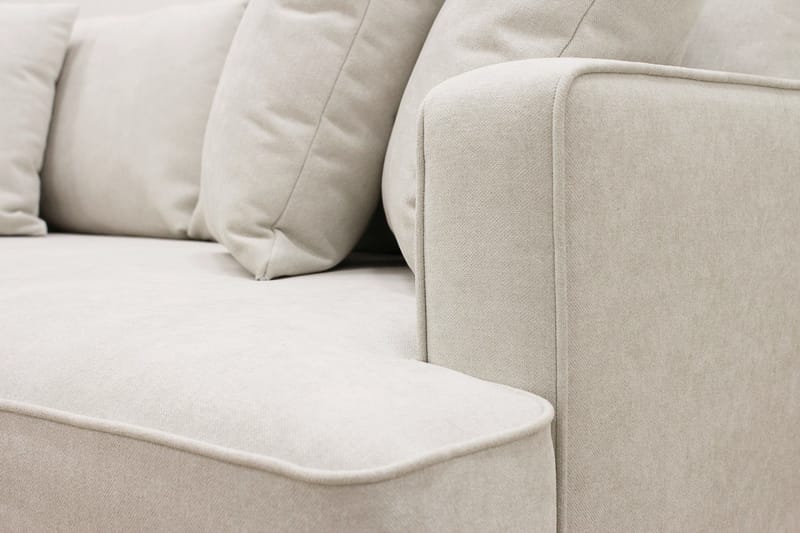 Rossi Djup 3-sits L Soffa med Schäslong Vänster - Ljus Beige - Möbler - Soffa - Divansoffa & schäslongsoffa - 4 sits soffa med divan