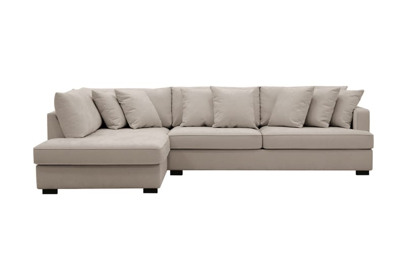 Rossi Djup 3-sits L Soffa med Schäslong Vänster - Ljus Brun - Möbler - Soffa - Divansoffa & schäslongsoffa - 4 sits soffa med divan