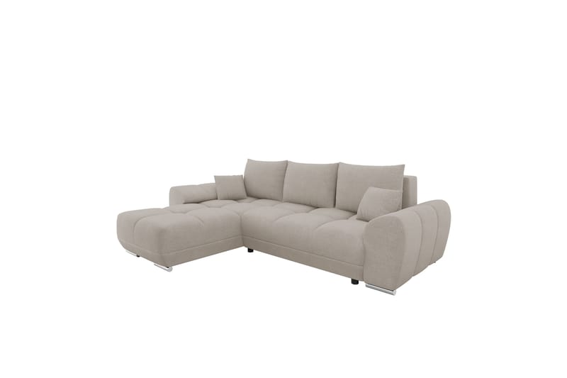 Simerly Soffa med Divan 3-sits - Beige - Möbler - Soffa - Divansoffa & schäslongsoffa - 3 sits soffa med divan