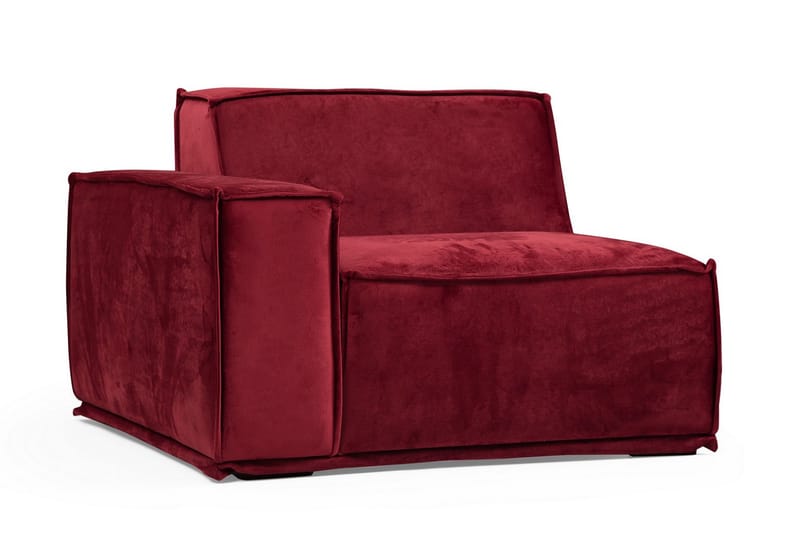 Soffa m. Divan Woodlaw 4-sits - Burgundy - Möbler - Soffa - Divansoffa & schäslongsoffa - 4 sits soffa med divan