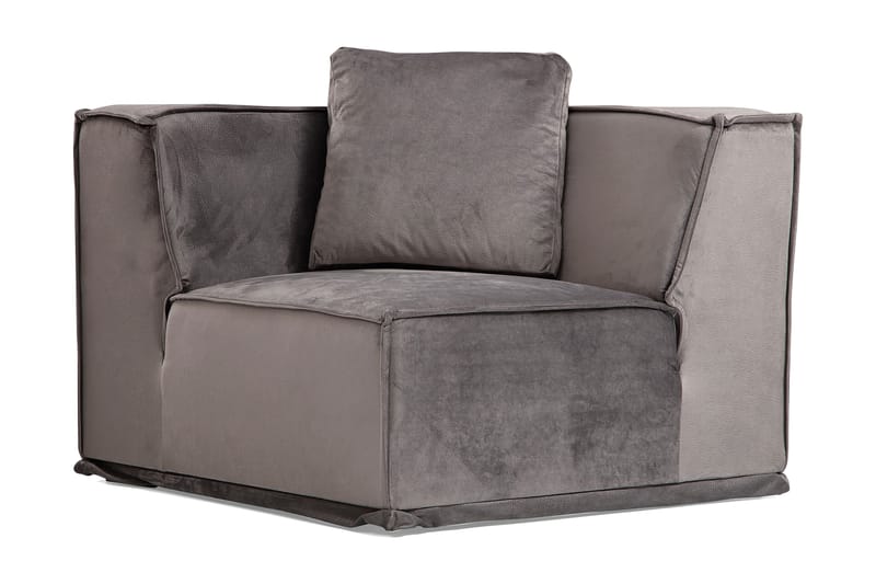 Soffa m. Divan Woodlaw 6-sits - Grå - Möbler - Soffa - Divansoffa & schäslongsoffa