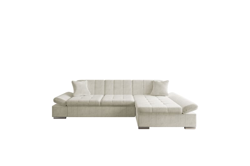 Djerra Soffa med Divan 3-sits - Beige - Möbler - Soffa - Divansoffa & schäslongsoffa - 3 sits soffa med divan