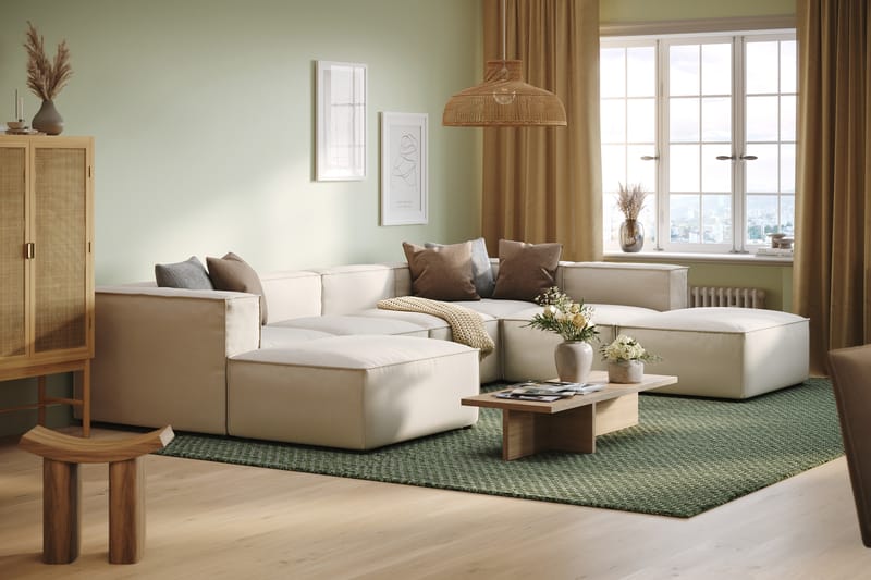 Djup U-Soffa 5-sits Narender - Beige - Möbler - Soffa - U-soffa