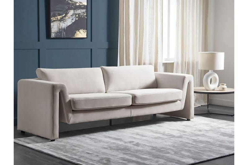 Durran Soffa 3-sits - Beige/Svart - Möbler - Soffa - 3 sits soffa