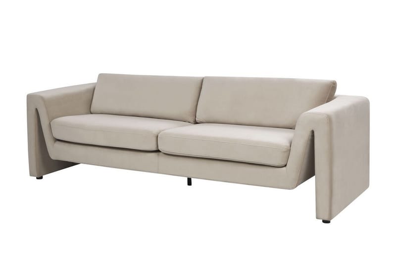 Durran Soffa 3-sits - Taupe/Svart - Möbler - Soffa - 3 sits soffa