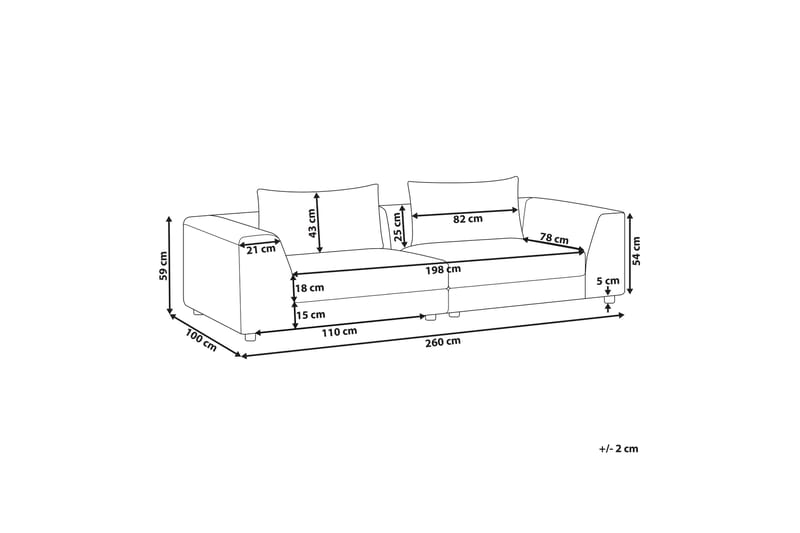 Fabius Soffa 3-sits - Brun - Möbler - Soffa - 3 sits soffa