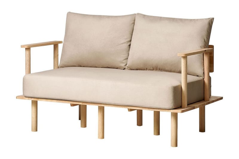 Fadey Soffa 2-sits - Beige/Ljust trä - Möbler - Soffa - 2 sits soffa