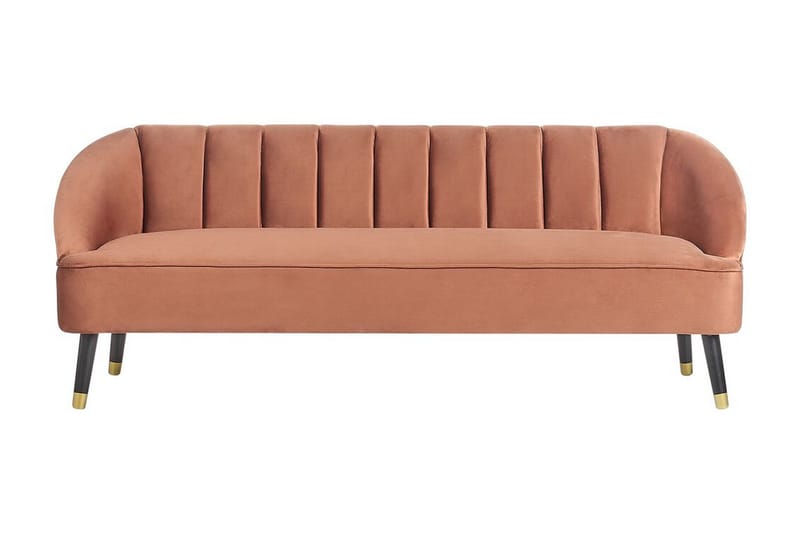 Farrin Soffa 3-sits - Brun/Svart/Guld - Möbler - Soffa - 3 sits soffa