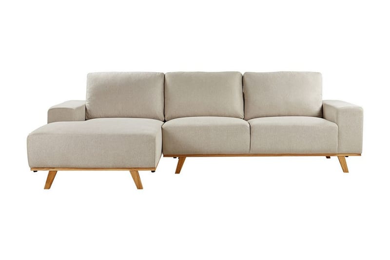 Gaines Hörnsoffa 3-sits - Beige/Ljust trä - Möbler - Soffa - Hörnsoffa